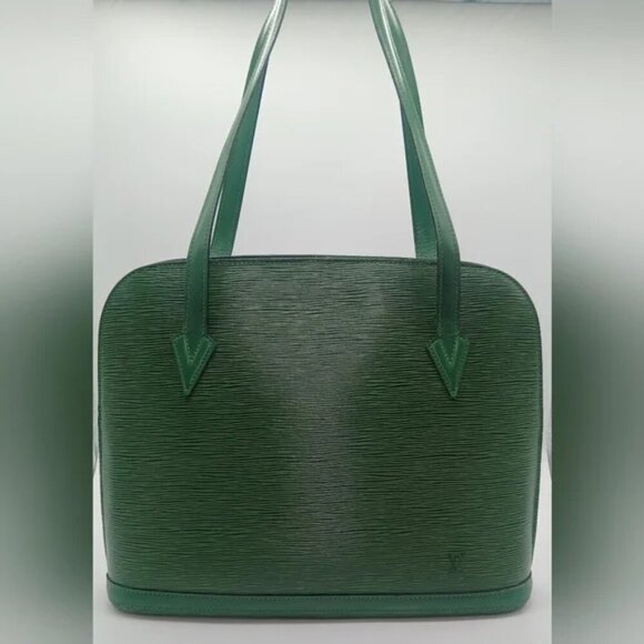 LOUIS VUITTON Epi Leather Lussac Green Shoulder Handbag - Picture 1 of 16